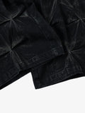 Calça Heavy Washed Distressed Pleated Baggy Jeans