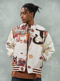 Jaqueta Owl Patch College Baseball Jersey