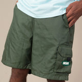 Oval Cargo Ripstop Shorts Swamp Green
