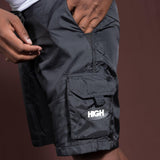 Oval Cargo Ripstop Shorts Black