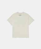 Por que sempre eu? Raw Edge T-shirt Bone White