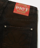 Calça Overlayed Denim Preta