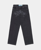Loose Fit Black Denim - Black