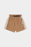 Shorts Barra Crew B  Logo Textura (Beige)